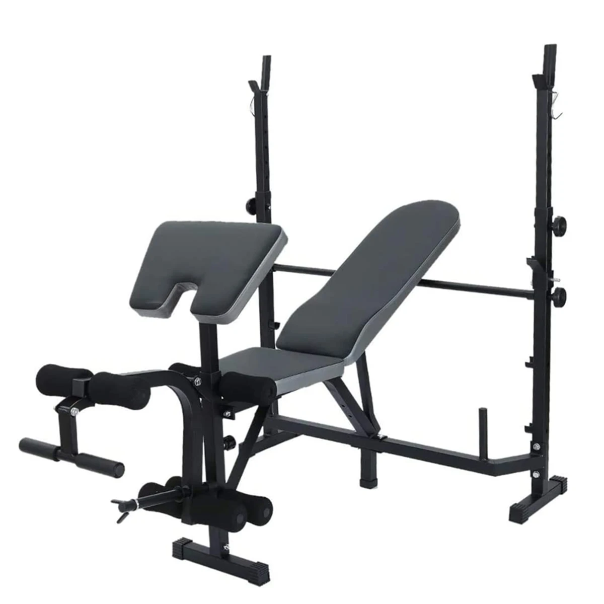 Olympic Weight Bench, Adjustable Weight Lift Bench Rack Set, Fitness Barbell Dumbbell Bench, Push Up Back Sit Up Bench, - Thumbnail 3