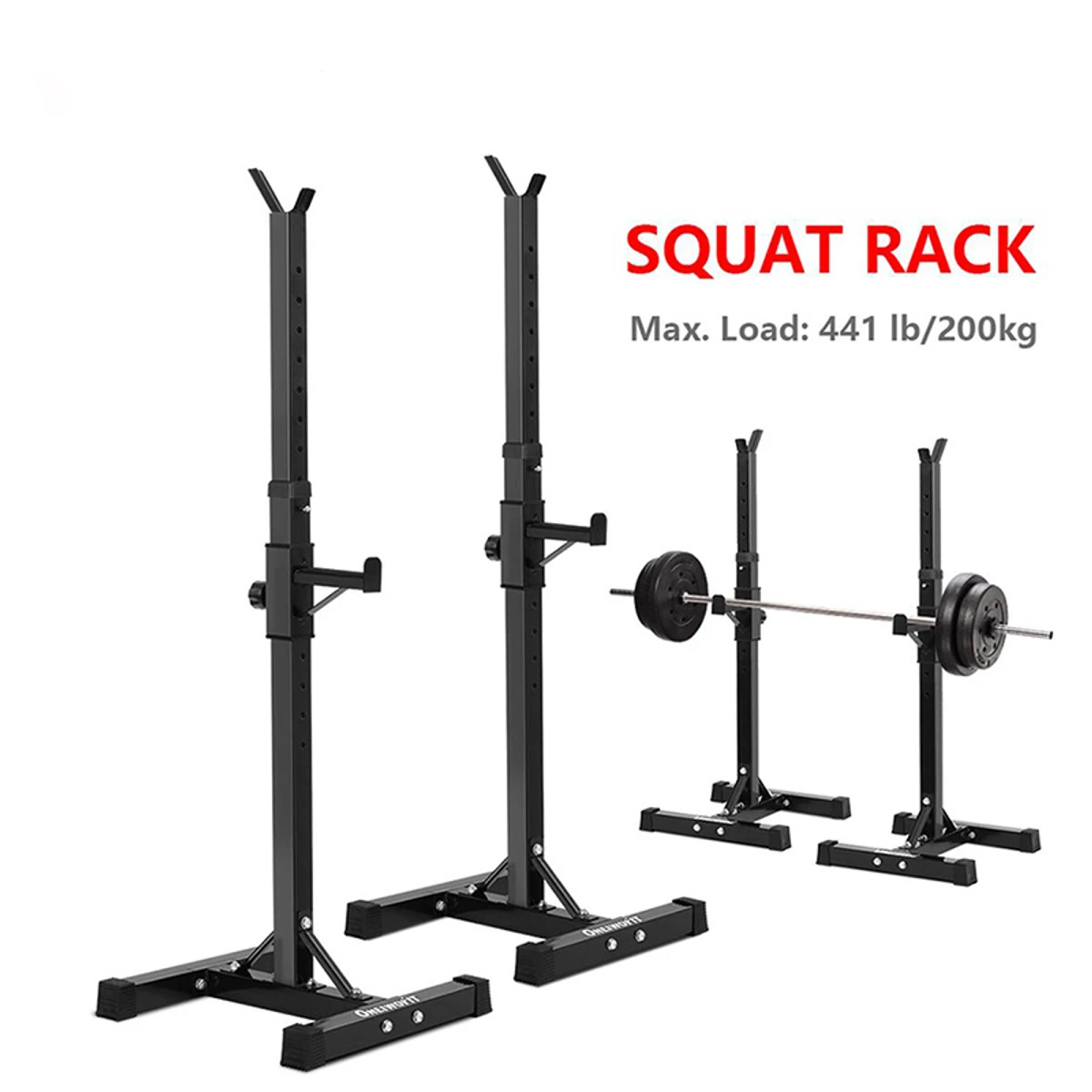 New Black Color Squat Rack