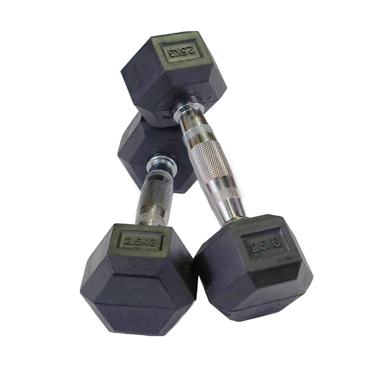 2.5kg hex dumbbells - 1 pair - 5kg