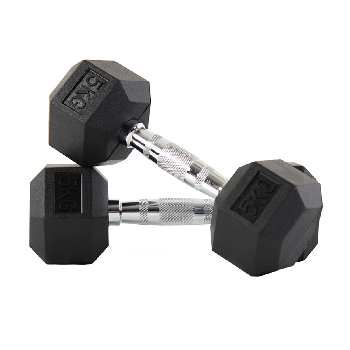 5kg hex dumbbells - 1 pair - 10kg